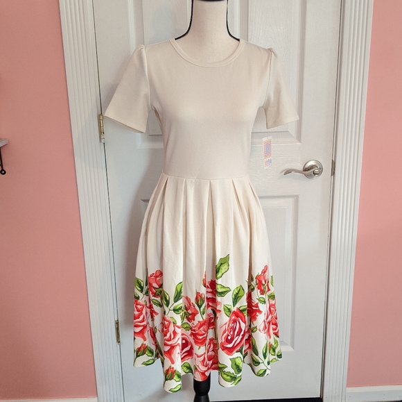 LuLaRoe Dresses & Skirts - NWT rare lularoe Amelia rose dipped dress unicorn